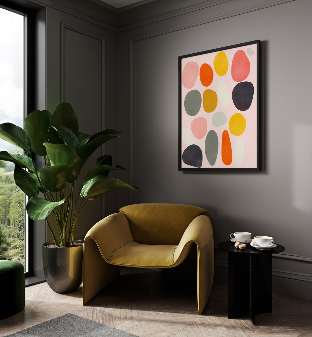 Vibrant wall art featuring FRIENDLY COLORS IV, ABSTRACT PAINTINGS by Ana Rut Bre, perfect for modern decor.