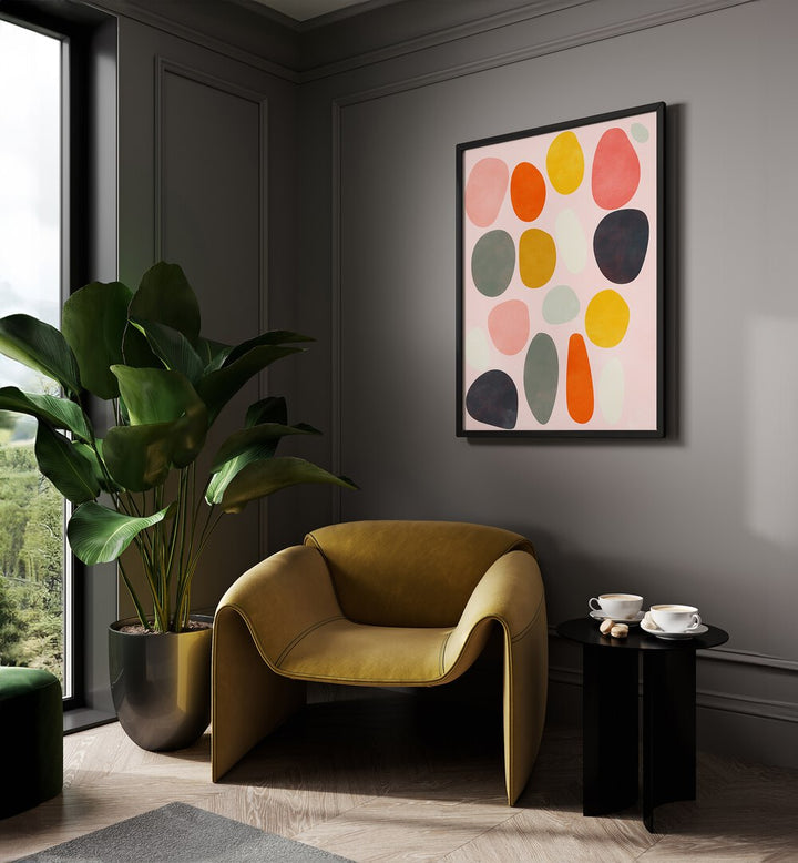 Vibrant wall art featuring FRIENDLY COLORS IV, ABSTRACT PAINTINGS by Ana Rut Bre, perfect for modern decor.