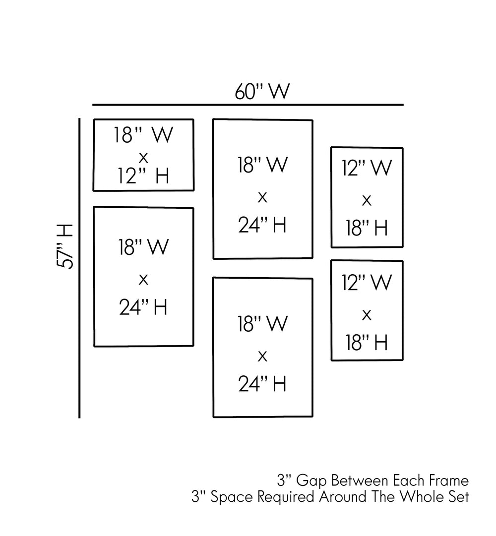 Guide for the EARTH AND ESSENCE GALLERY WALL, GALLERY WALLS layout, perfect for transforming your space.