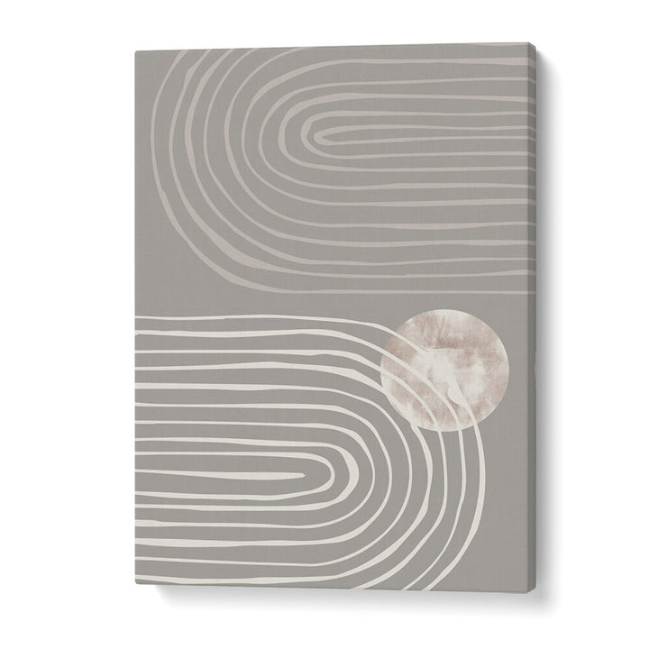 ARCH DARK I, BOHO ART PAINTINGS features abstract earthy tones and patterns, perfect for a serene living space.