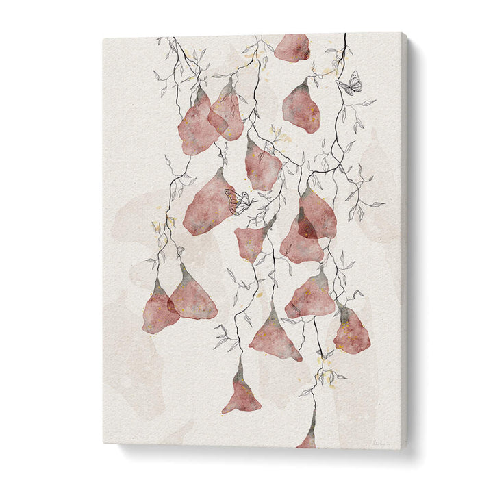 BUTTERFLY KISSES , FLORAL FLOWER PAINTINGS