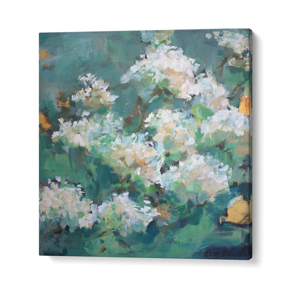 Elegant abstract floral artwork showcasing the DELICATE BEAUTY OF NATURE, FLORAL FLOWER PAINTINGS for your home.