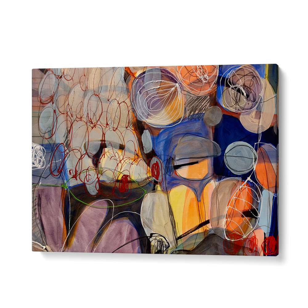 Vibrant hues and dynamic strokes define DEAR DIARY III, ABSTRACT PAINTINGS, perfect for contemporary art lovers.