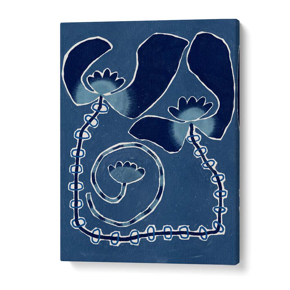 Stylish DELICATE BLOOM BLUE, FLORAL FLOWER PAINTINGS, perfect for enhancing your elegant home décor collection.
