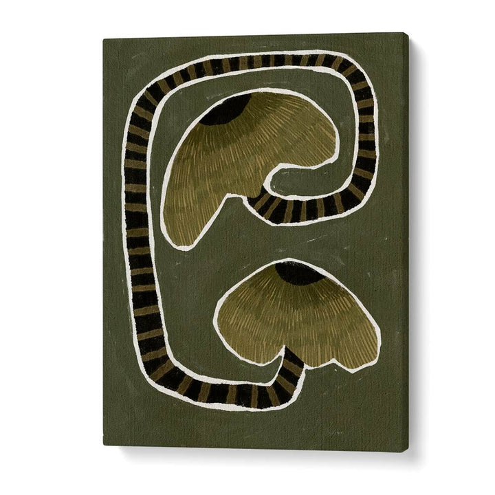 Stylish DELICATE BLOOM GREEN II, FLORAL FLOWER PAINTINGS featuring elegant floral designs on a rich green background.