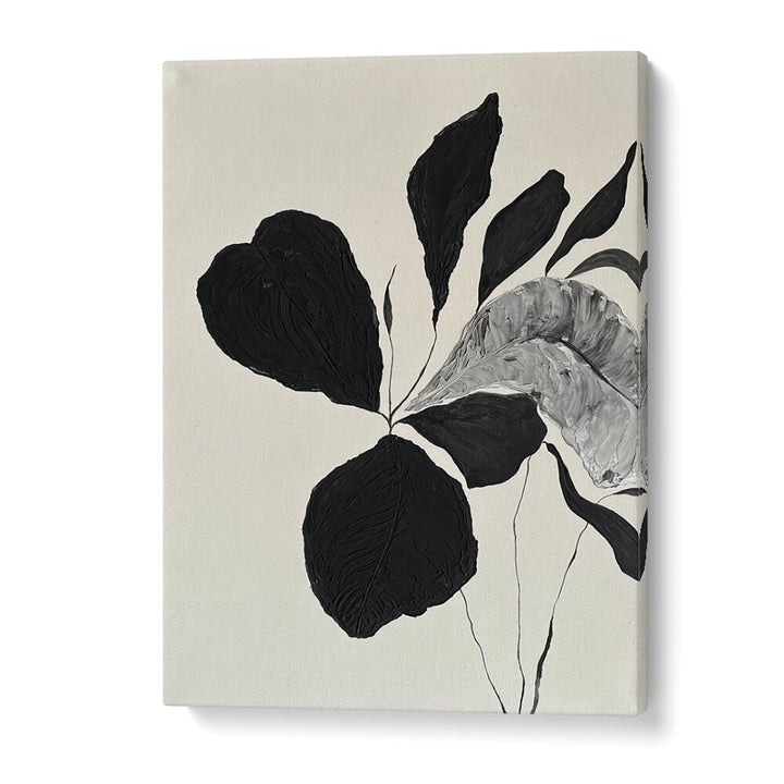 Elegant black and white design of THE MUTUAL FEELING - II, FLORAL FLOWER PAINTINGS, enhancing your home decor.