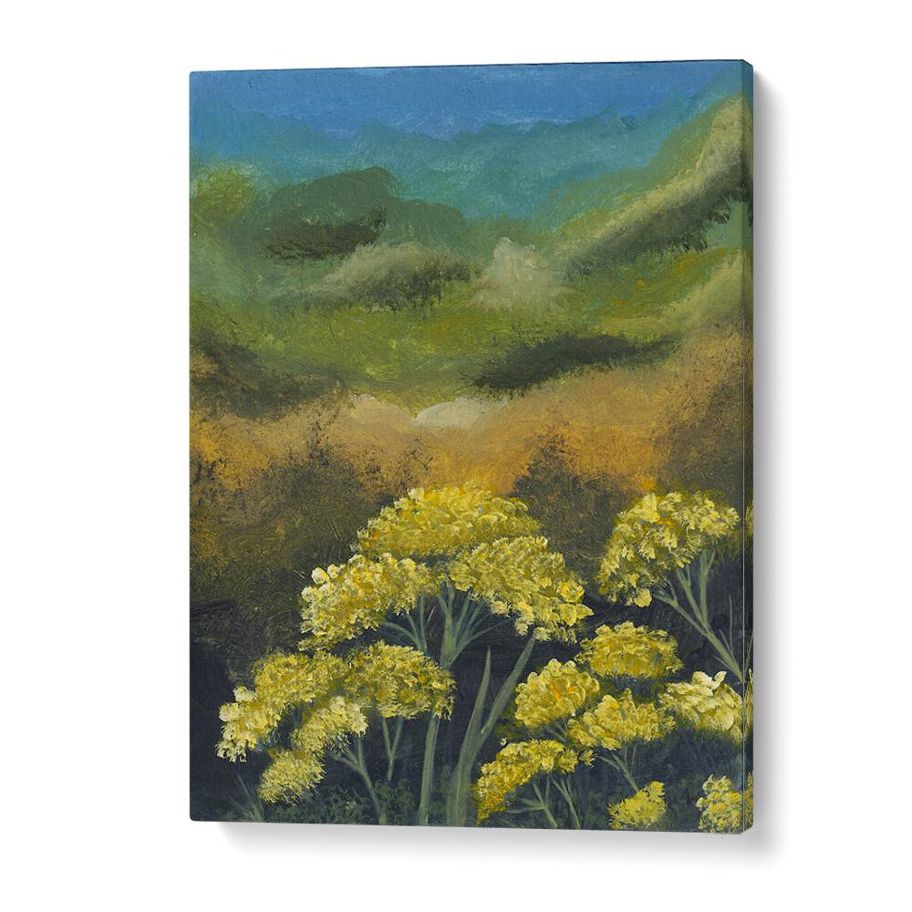 Vibrant FRENCH YELLOW FLOWERS in stunning floral flower paintings, perfect for adding charm to any space.