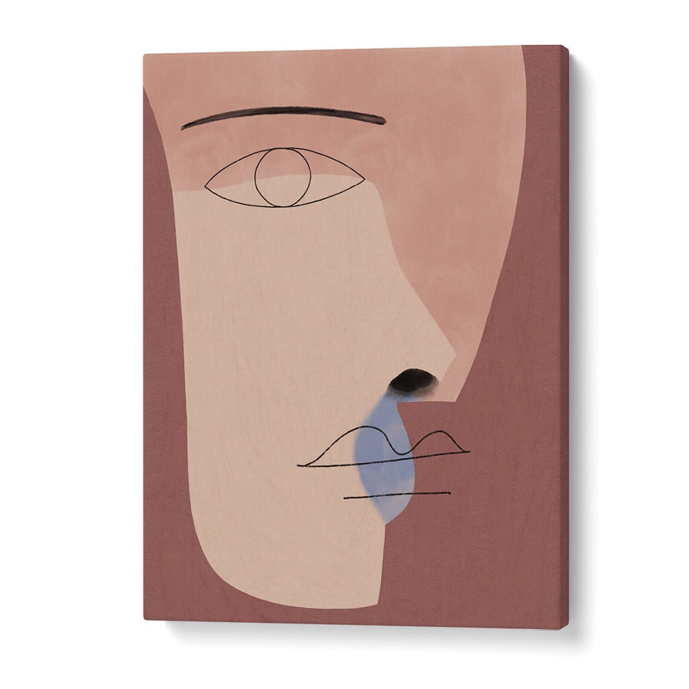 Stylish FACE ME, BOHO ART PAINTINGS featuring abstract face design for modern home decor. Perfect for art lovers!