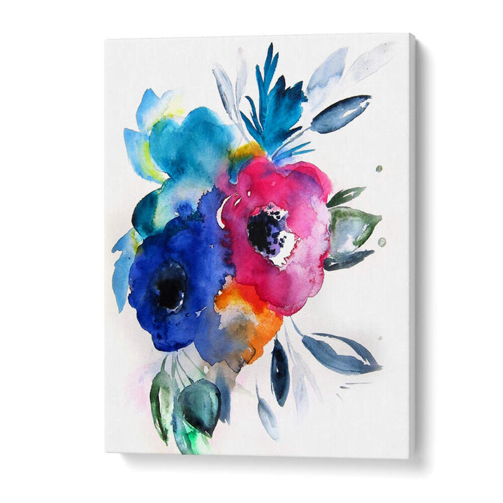 FLORAL NO IX , FLORAL FLOWER PAINTINGS