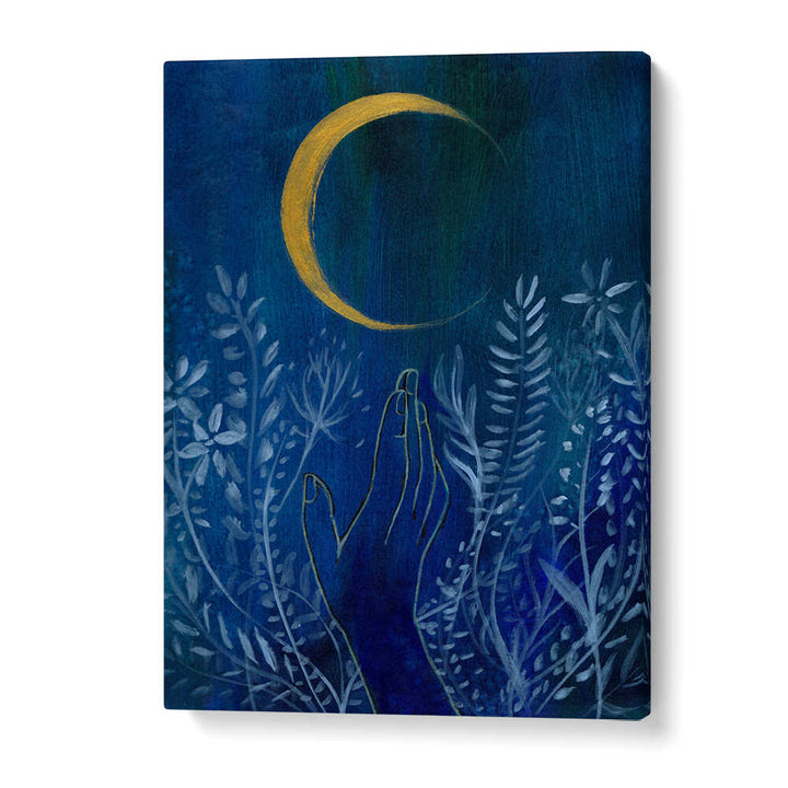 FLOWER MOON , FLORAL FLOWER PAINTINGS