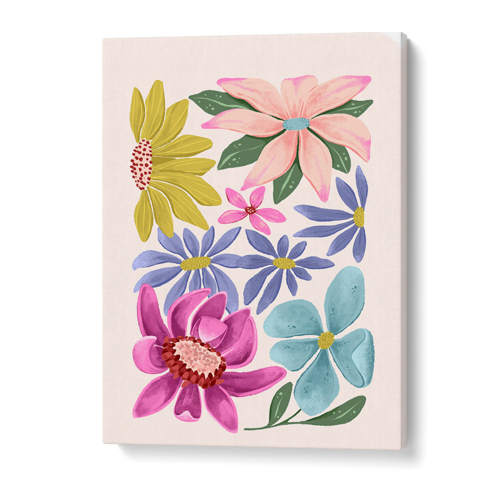 Vibrant FLOWER PUZZLE showcasing exquisite FLORAL FLOWER PAINTINGS, perfect for nature lovers and puzzle enthusiasts.