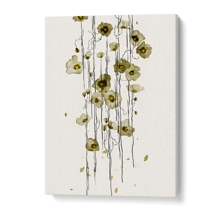 HORIZONTAL GREENERY , FLORAL FLOWER PAINTINGS