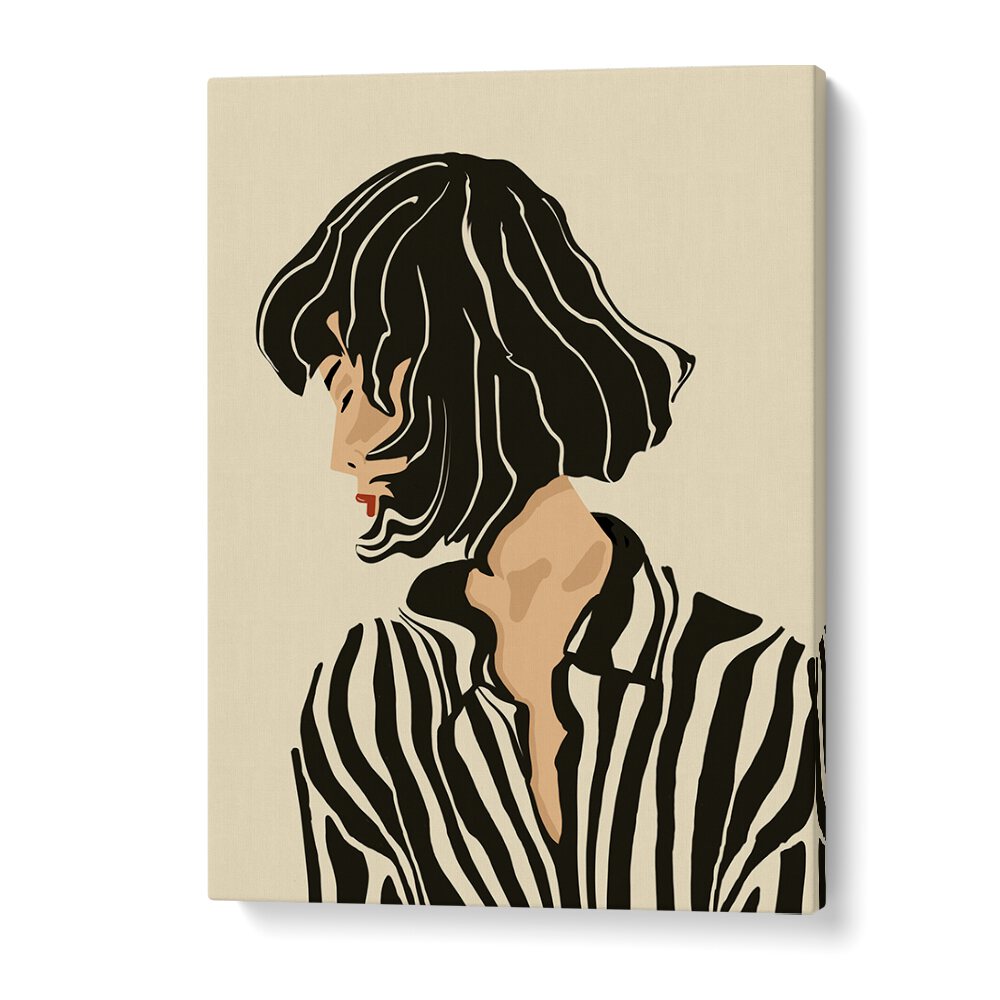 Elegant artwork titled "I AM NOT TALKING TO YOU , JAPANESE PAINTINGS" captures silent expression and personal space.