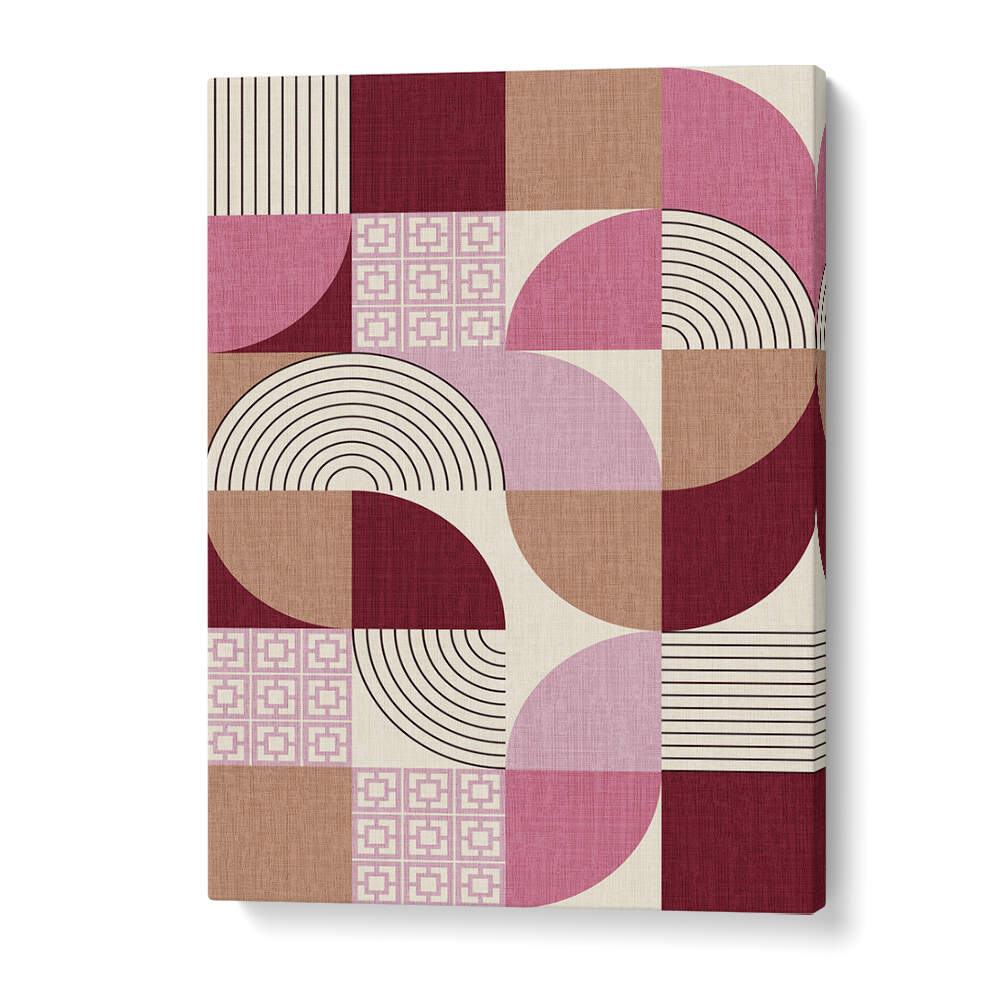 PALM SPRINGS DESERT SHAPES MAUVE , GEOMETRIC ART PRINTS