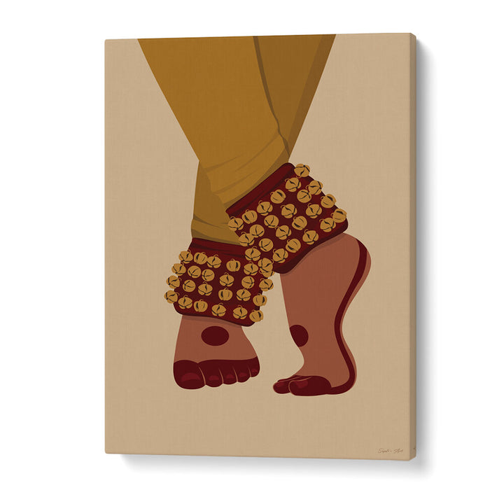 RHYTHM OF STEPS , INDIAN ART PAINTINGS