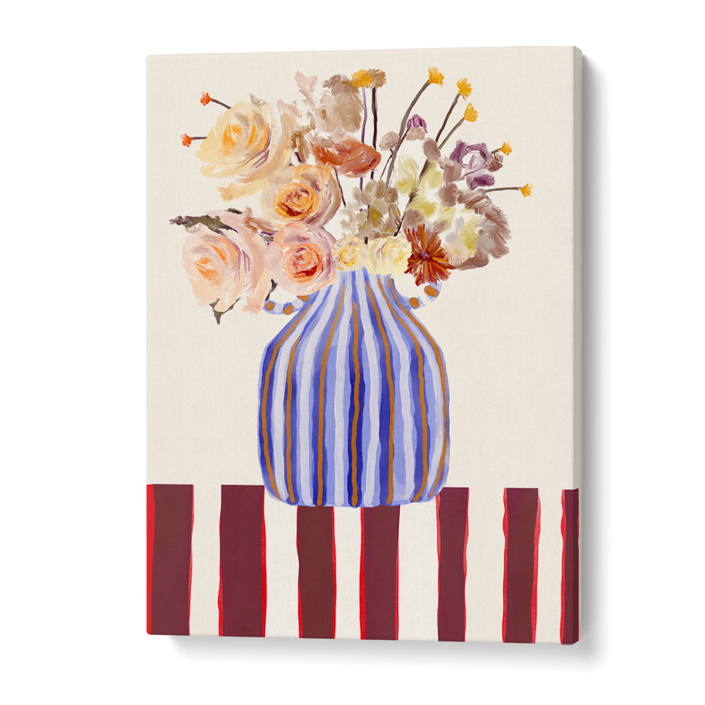 Bright and elegant STILL LIFE WITH FLOWERS I, FLORAL FLOWER PAINTINGS, perfect for enhancing any space's charm.