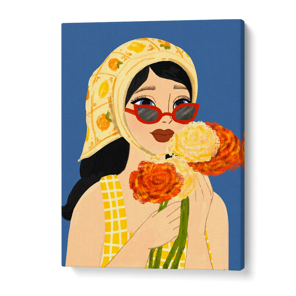 SUMMER GIRL , PORTRAITS & FIGURATIVE ILLUSTRATIONS