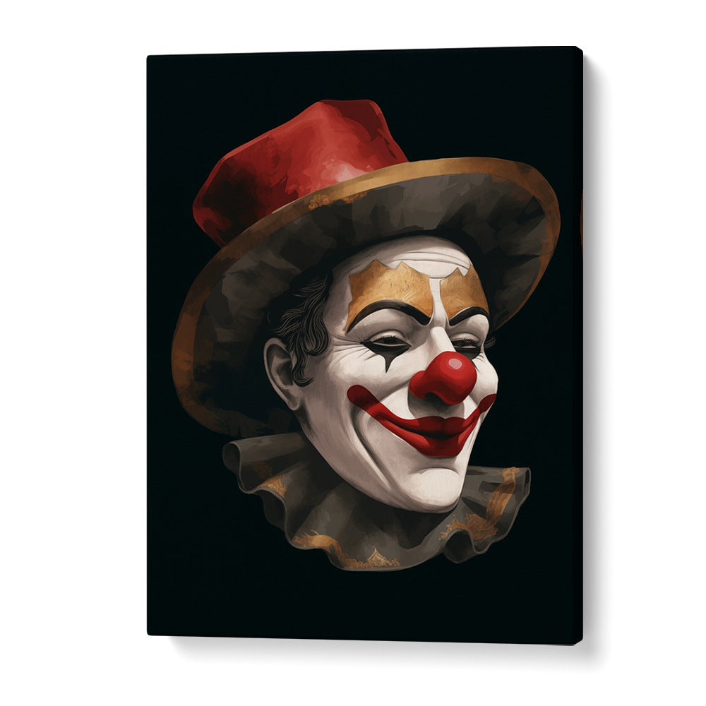 Vibrant artwork featuring THE SMILING CLOWN, POP ART PAINTINGS, perfect for adding joy to any space.