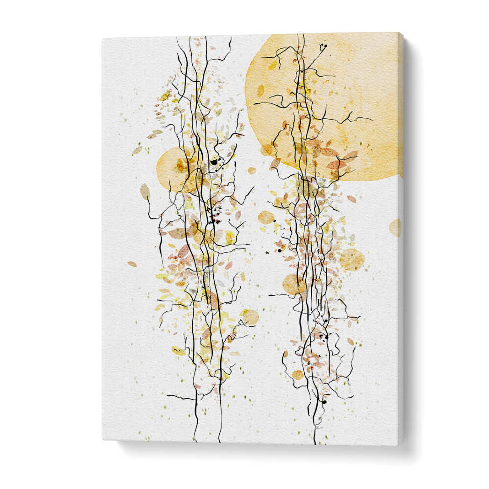 WILD AUTUMN IN THE SUNSET , FLORAL FLOWER PAINTINGS