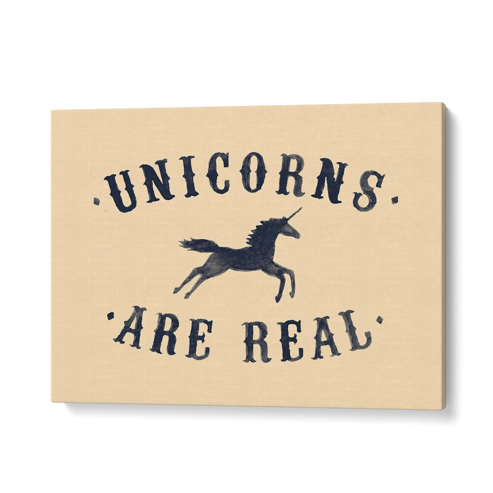 Enchant your space with "Unicorns Are Real, Quotes" poster by Florent Bodart, celebrating magic for all ages.