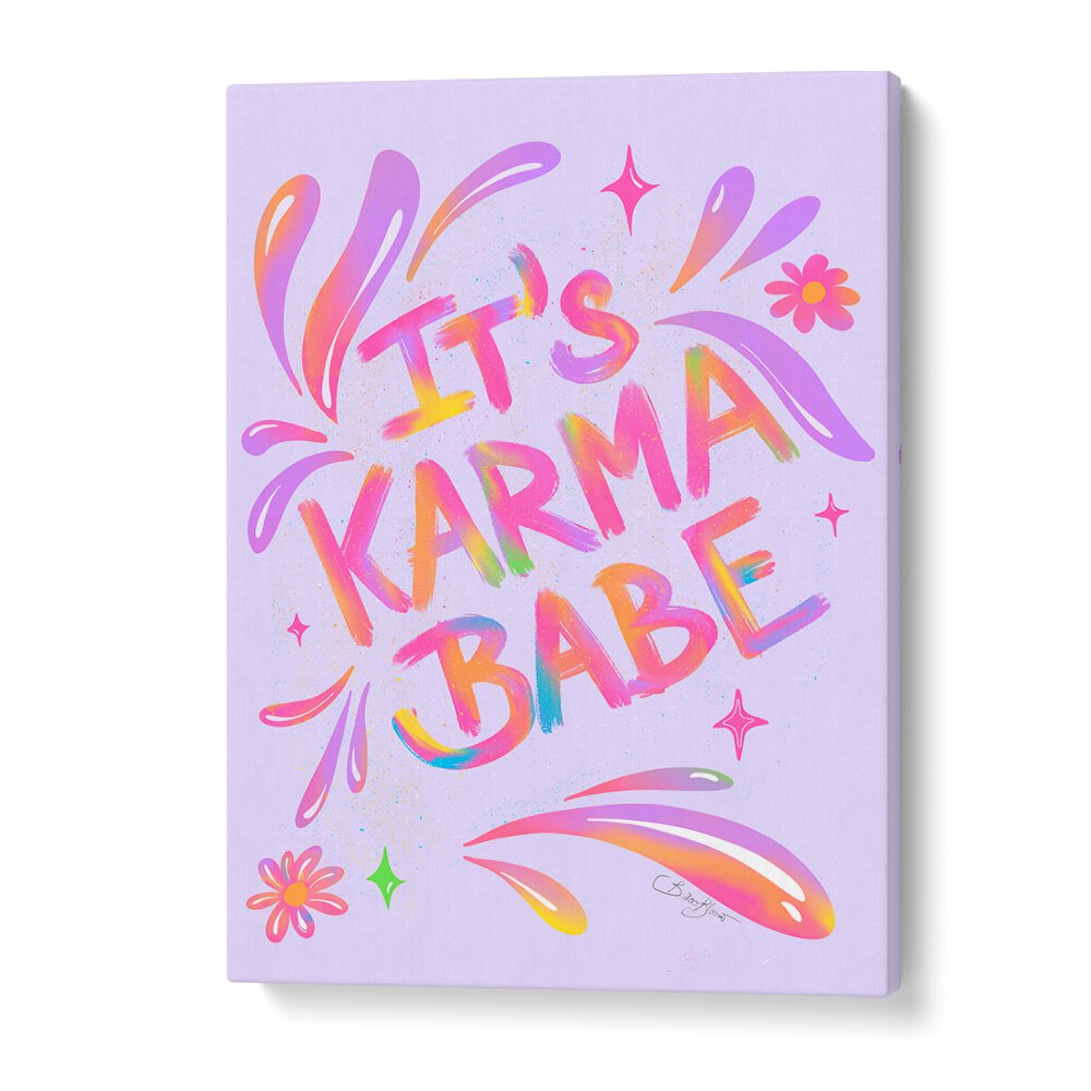 Bright and colorful KARMA BABE, FASHION POSTERS by Baroo Bloom add inspiration to any living space decor.