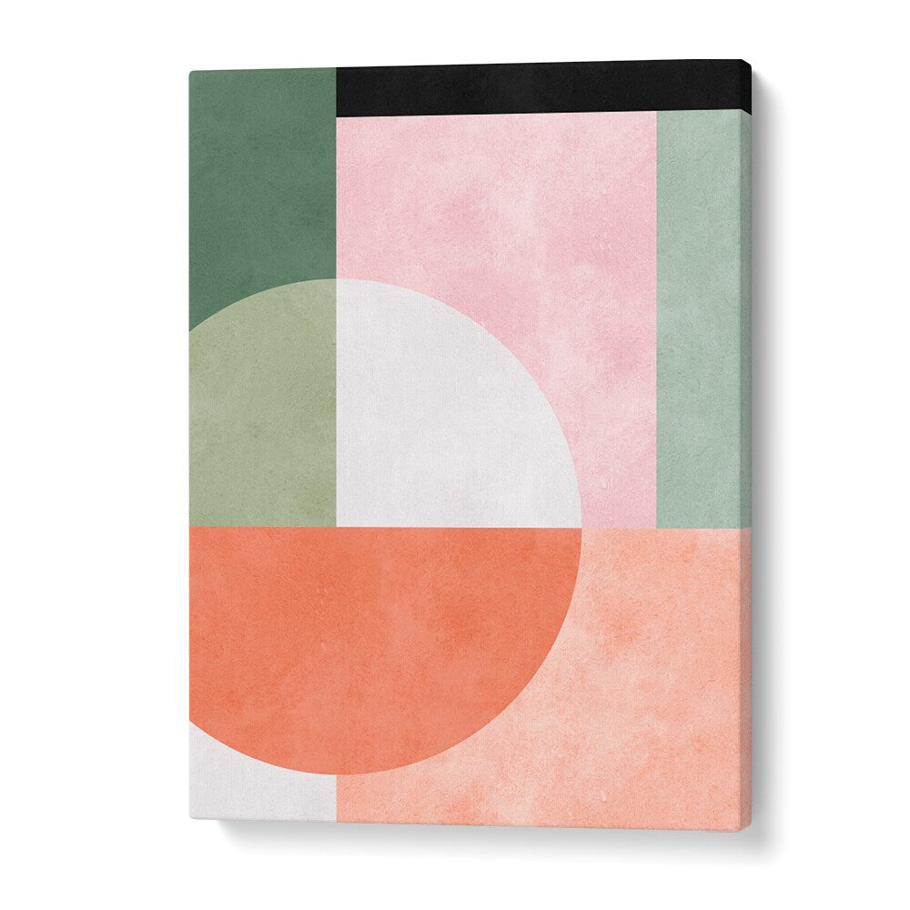 Colorful GEOMETRIC HARMONY III art print features modern design elements, perfect for enhancing any space with GEOMETRIC ART PRINTS.