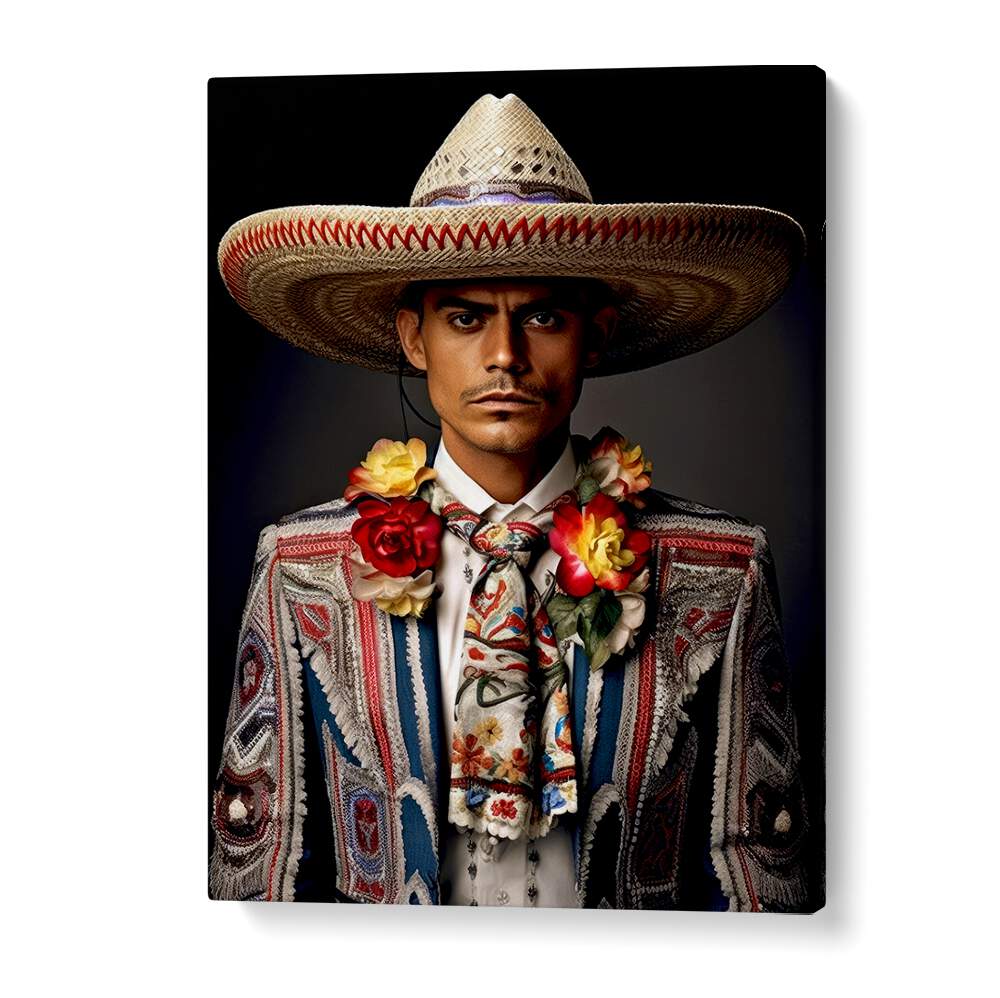 Vibrant portrayal from the MEXICAN LIFE XIII, COWBOY collection, celebrating rich cowboy culture and artistry.