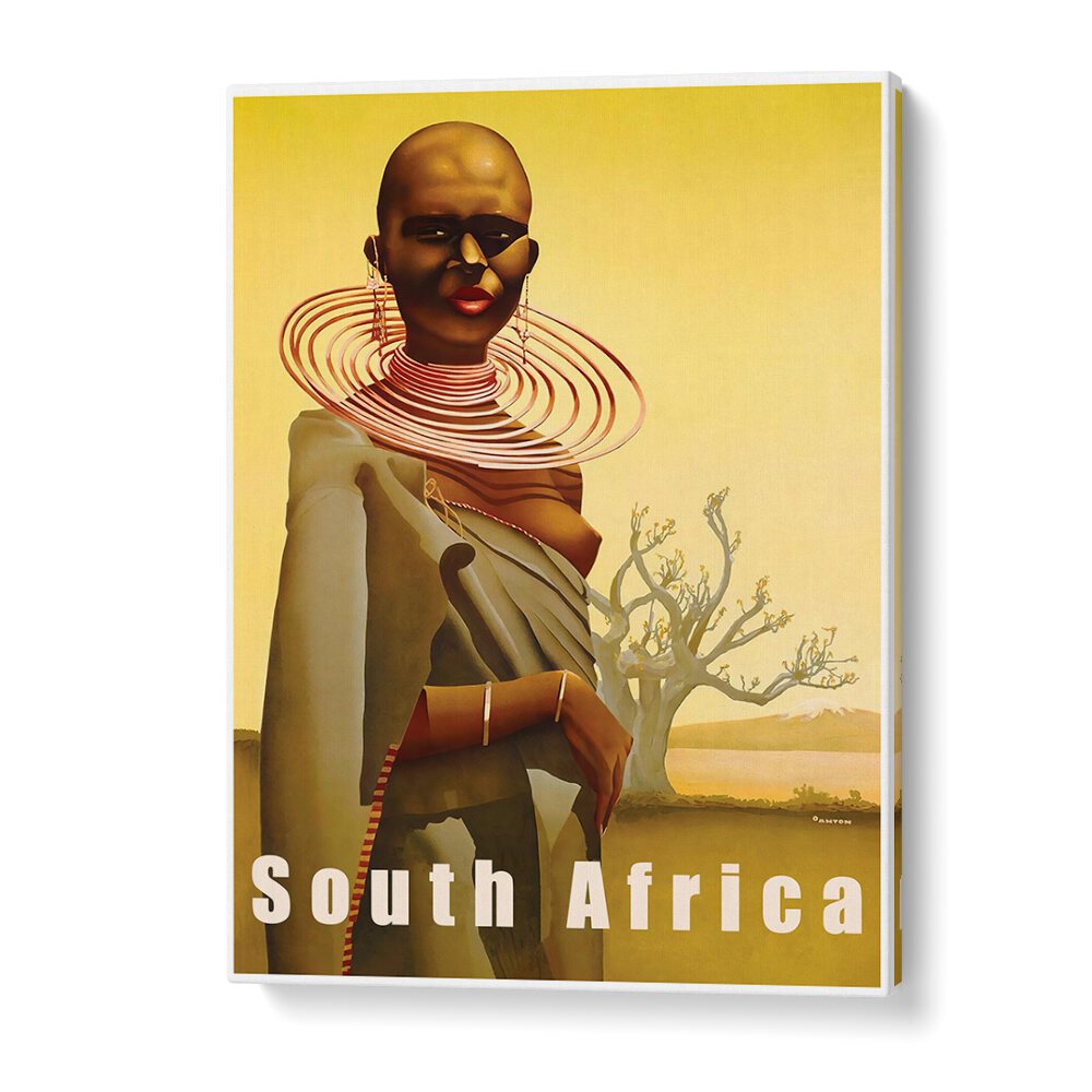 Colorful SOUTH AFRICA VINTAGE TRAVEL POSTERS showcasing vibrant culture and stunning landscapes for your decor.