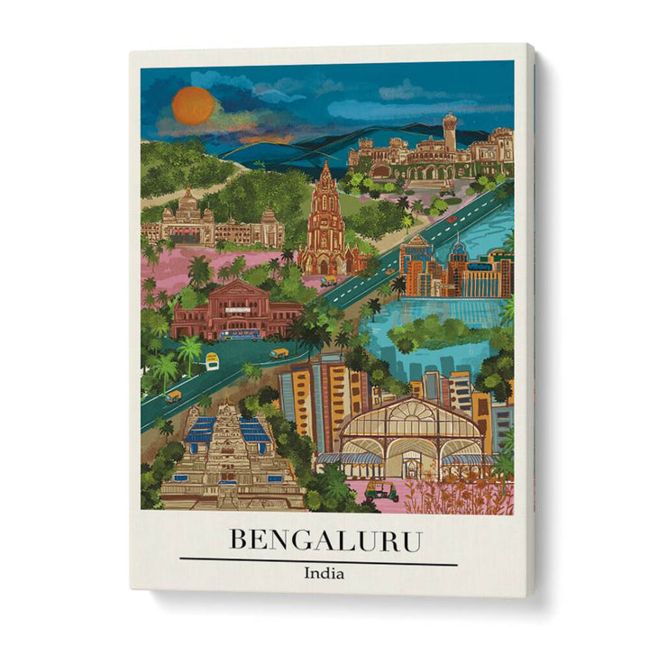 BENGALURU, TRAVEL POSTERS showcase vibrant art by Saumya Agarwal, capturing the essence of India's Garden City.