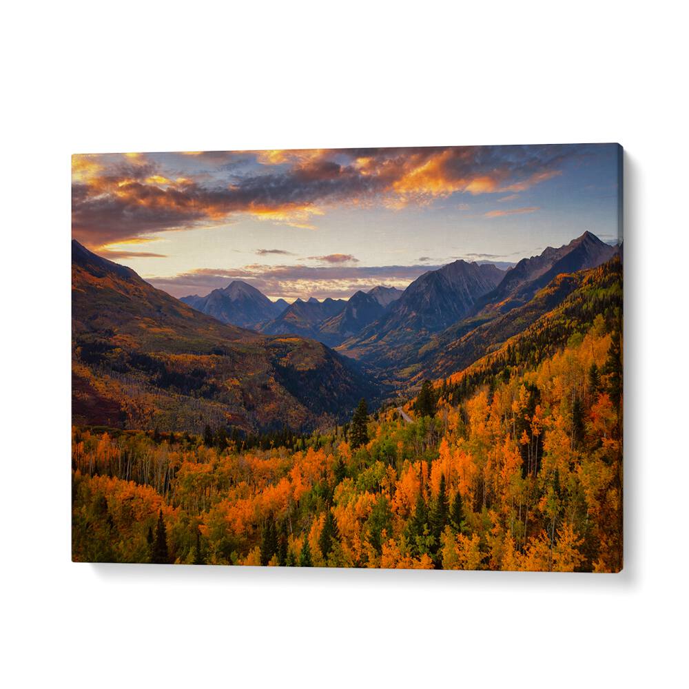 Stunning MCCLURE PASS, PHOTOGRAPHY PRINTS showcasing vibrant fall colors and majestic mountain landscapes.