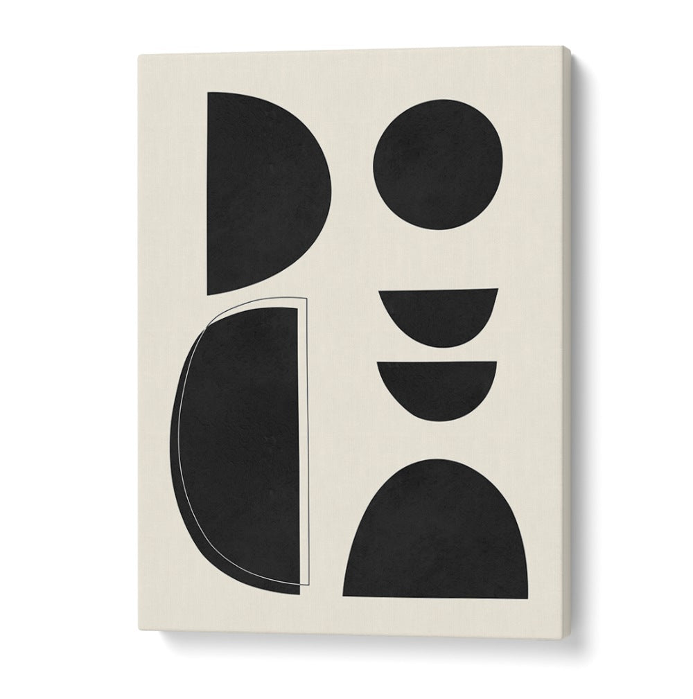 Stylish black shapes on a light background showcase the EXPRESSIVE III, GEOMETRIC ART PRINTS, perfect for modern decor.