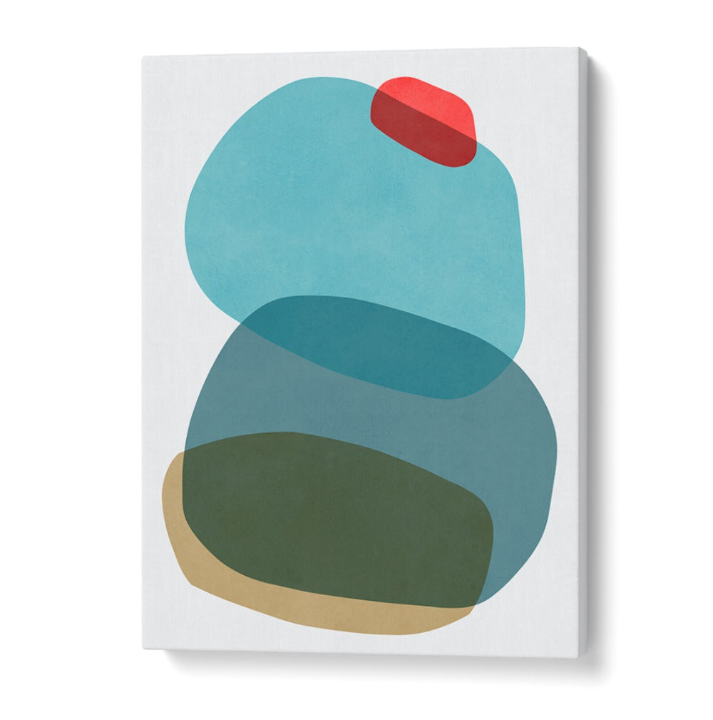 Colorful abstract shapes in ROCK OVERLAY III, ABSTRACT PAINTINGS, perfect for enhancing modern decor.