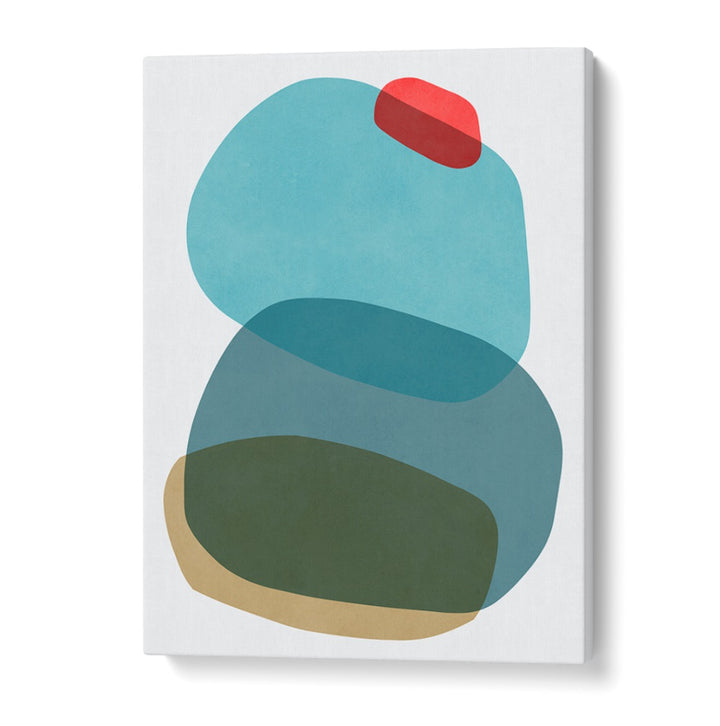 Colorful abstract shapes in ROCK OVERLAY III, ABSTRACT PAINTINGS, perfect for enhancing modern decor.