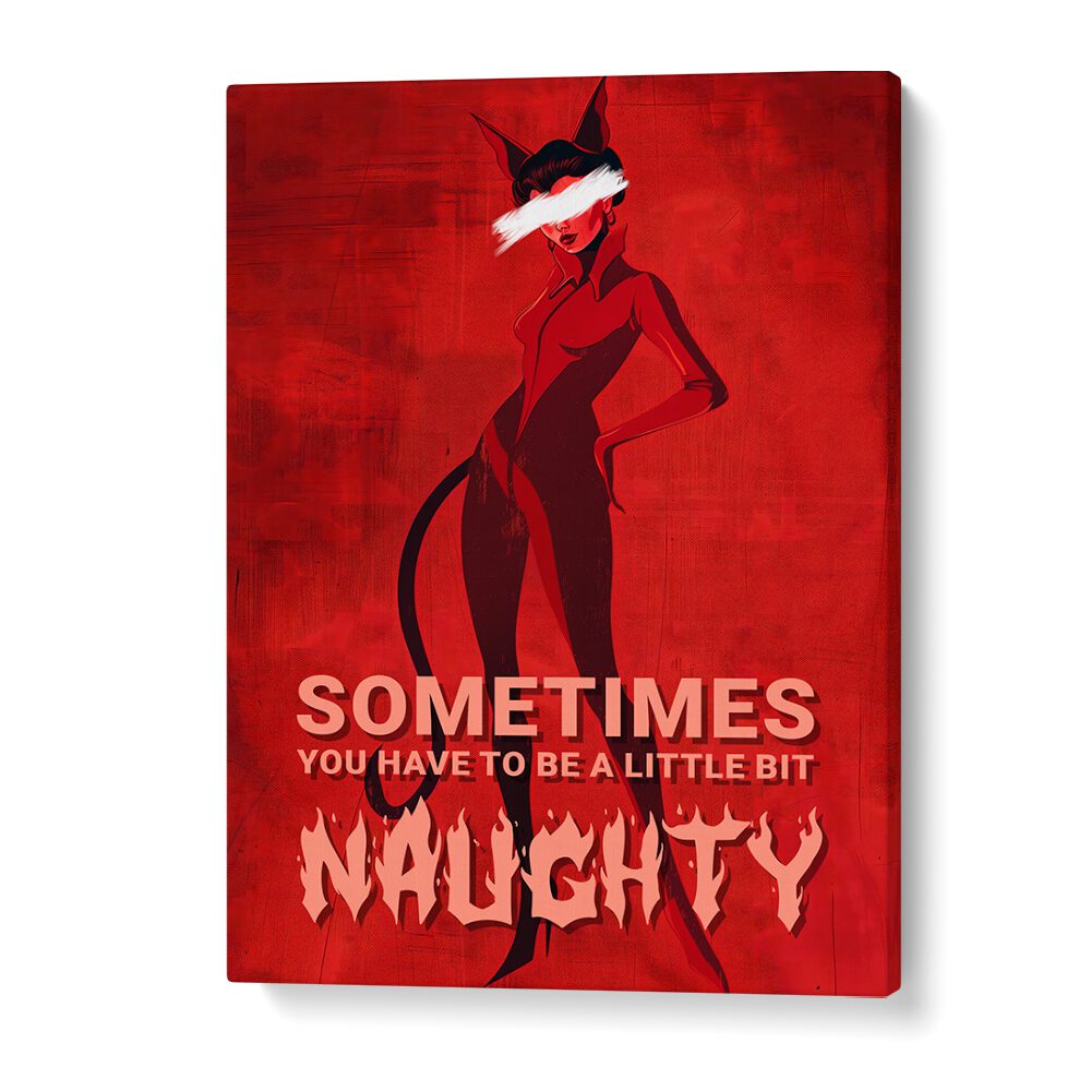 Vibrant "BE A LITTLE BIT NAUGHTY, FASHION POSTERS" art by Andreas Magnusson to elevate your home decor.