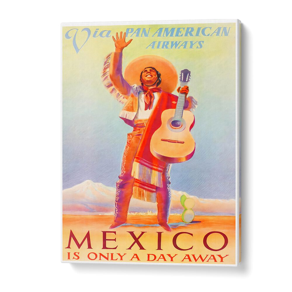 Celebrate Mexico’s vibrant culture with the MEXICO I, VINTAGE TRAVEL POSTERS, perfect for any nostalgic decor.