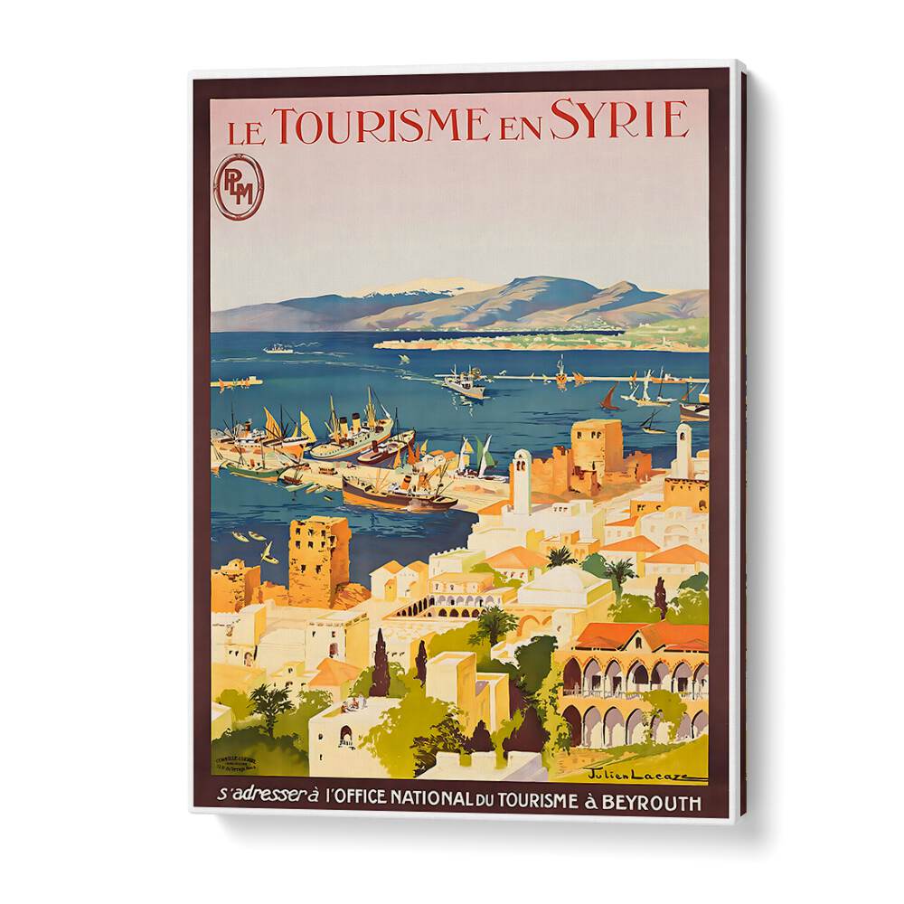 Discover LE TOURISM EN SYRIE, VINTAGE TRAVEL POSTERS showcasing Syria's stunning landscapes and rich heritage.