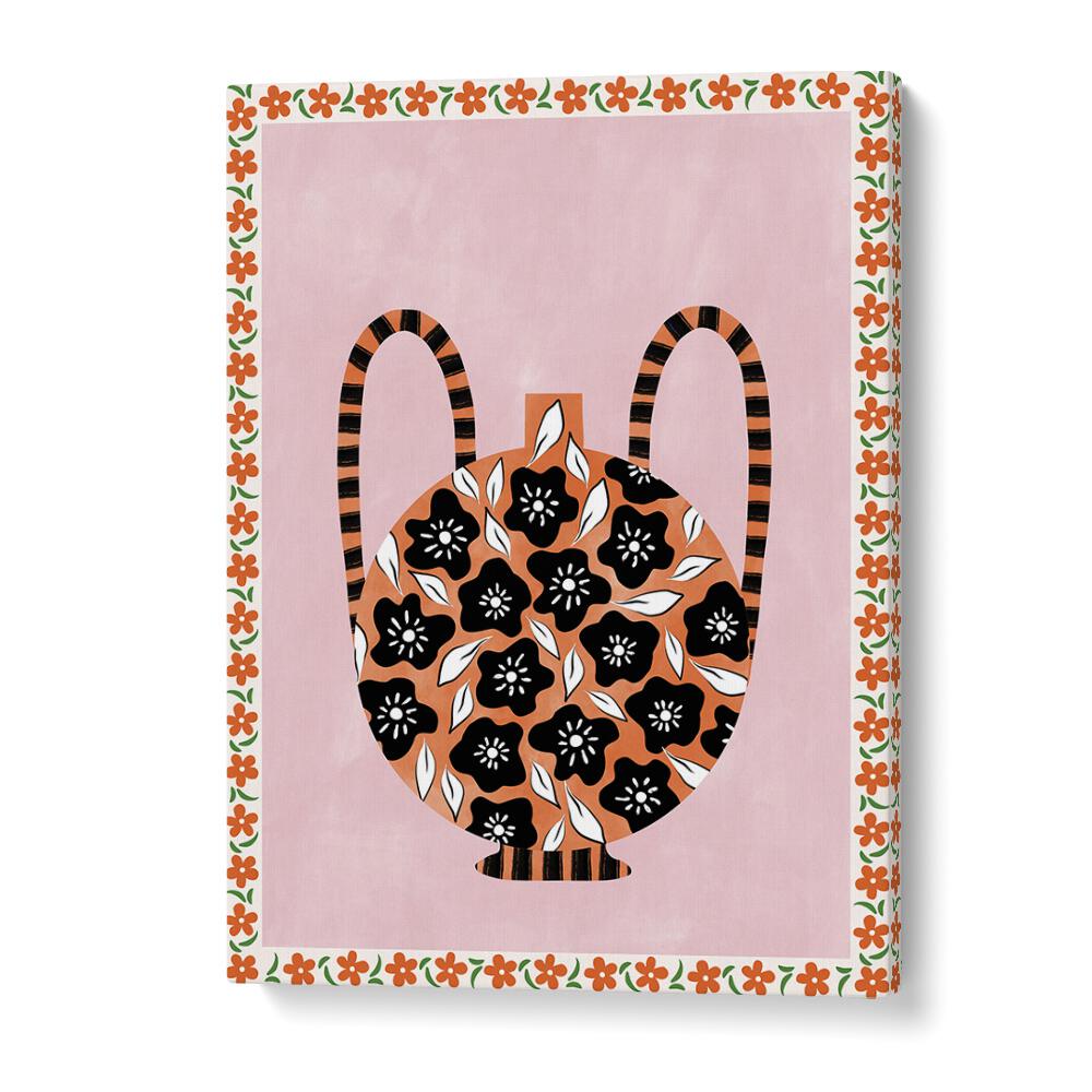 Exquisite BOTANICAL VASE , FLORAL FLOWER PAINTINGS by Elena Ristova, perfect for enhancing your space's tranquility.