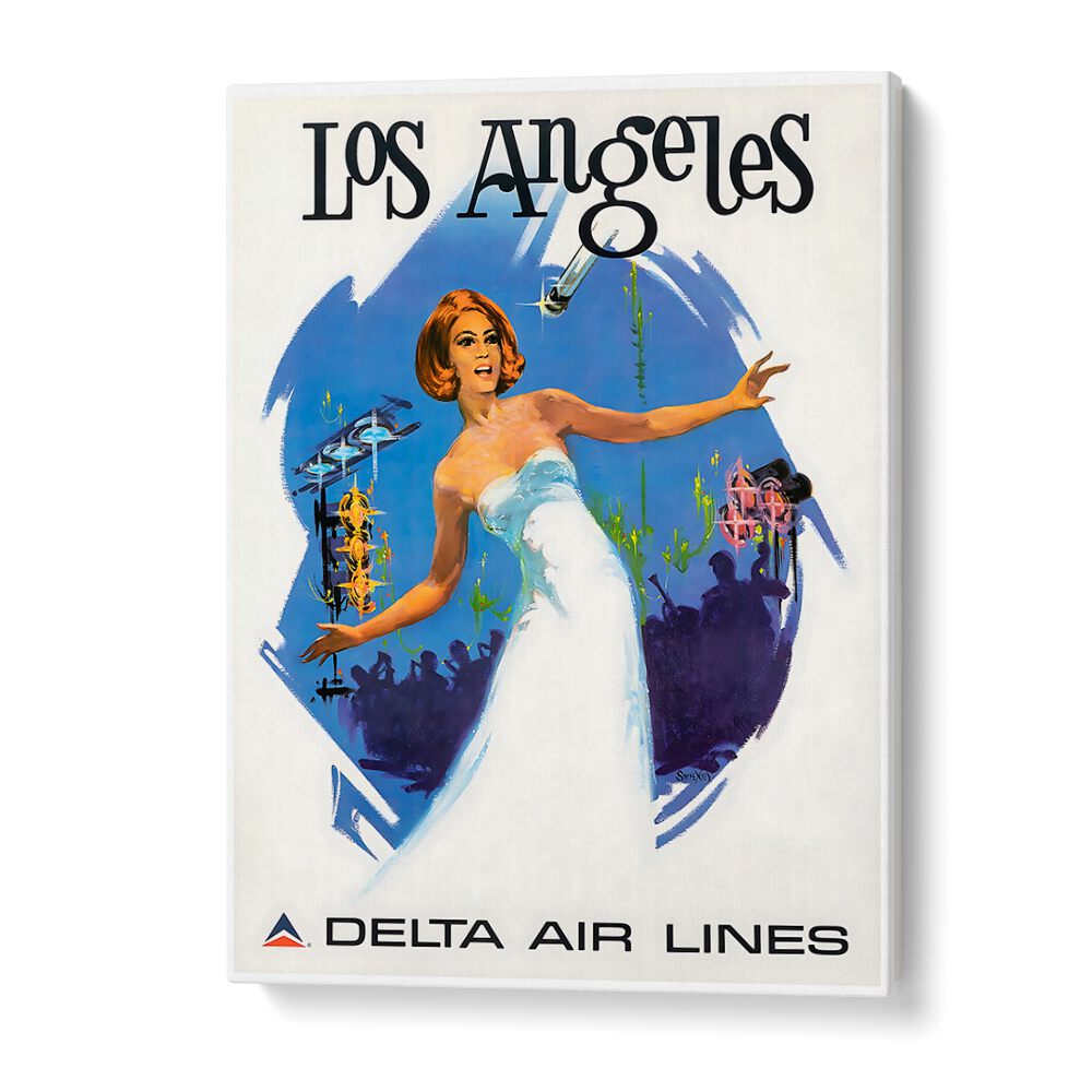 LOS ANGELES II, VINTAGE TRAVEL POSTERS showcase the vibrant spirit of LA, perfect for any stylish space.