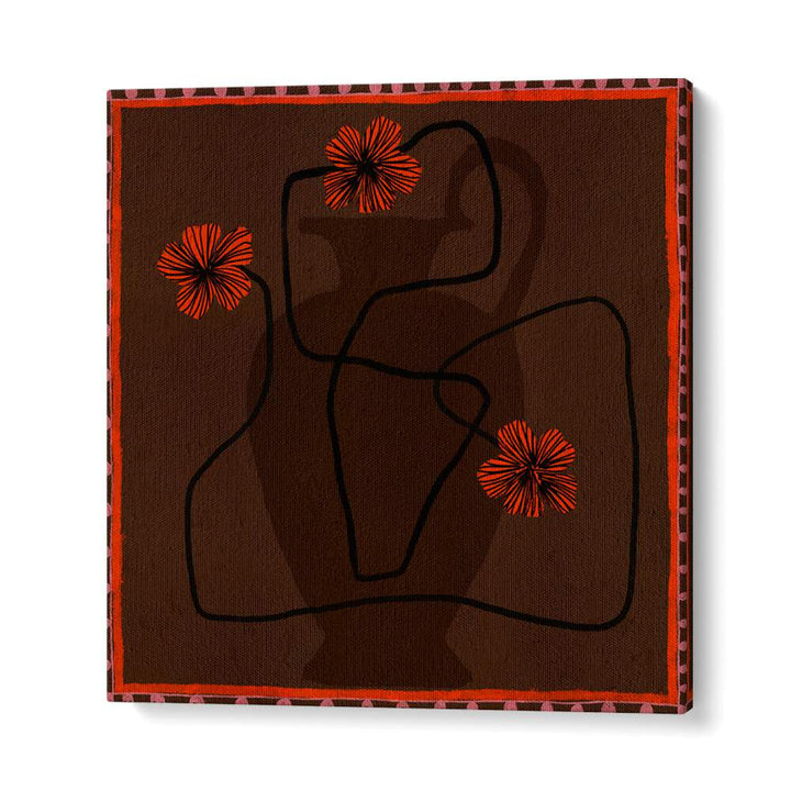 Stylish OUT OF VASE BLOOMS III, FLORAL FLOWER PAINTINGS, featuring vibrant blooms for modern home decor.