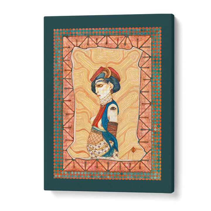 Colorful illustration of a figure in the "MARIA II, PORTRAITS" collection, showcasing artistic vibrance and detail.