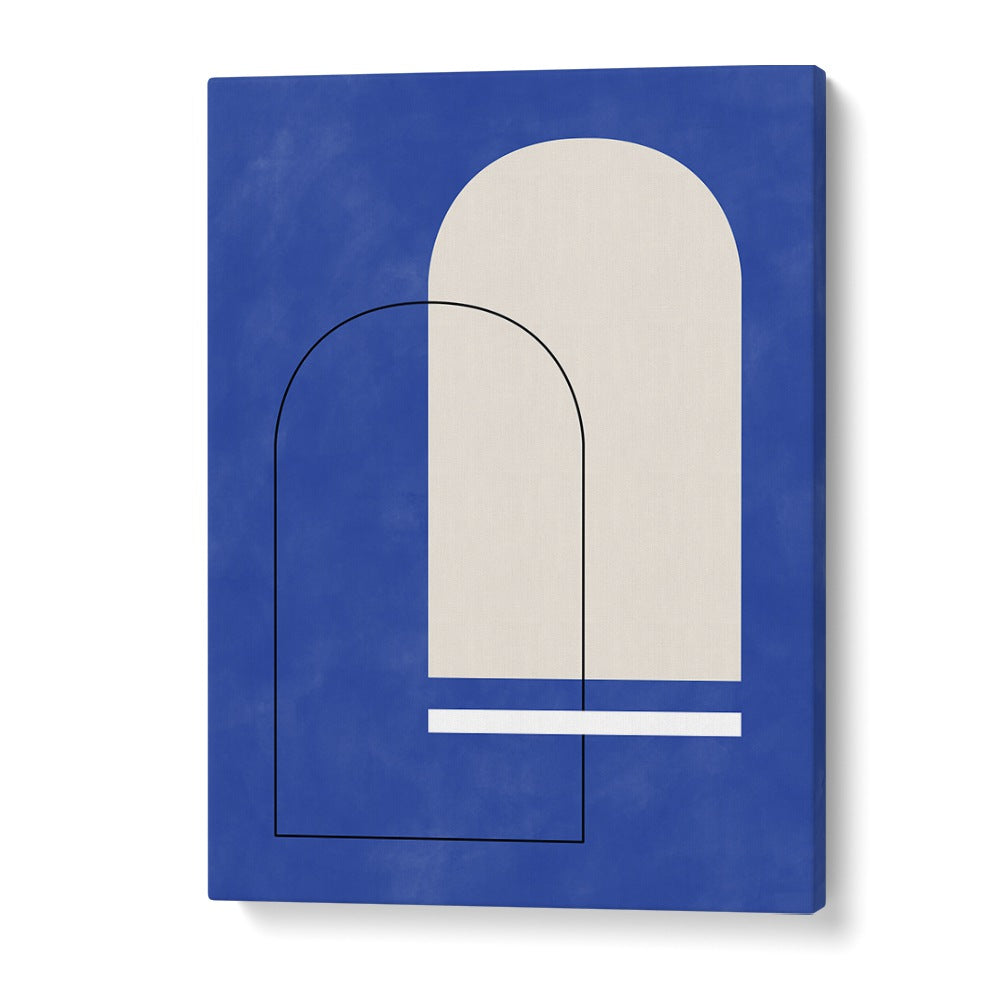 Stunning BLUE ARCHES, GEOMETRIC ART PRINTS by Elena Ristova, perfect for modern art lovers and stylish decor.