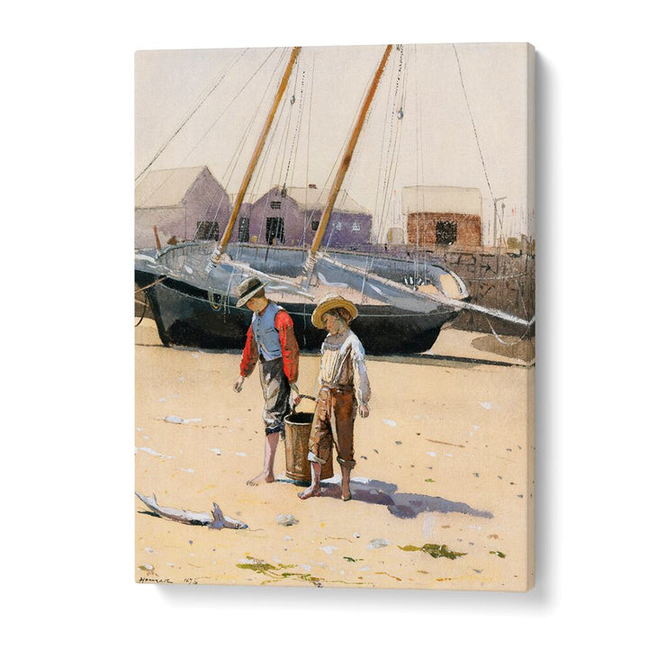 A BASKET OF CLAMS (1873)  , VINTAGE PAINTINGS