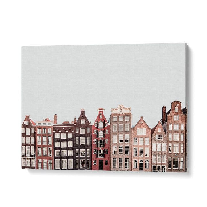Stylish AMSTERDAM, TRAVEL POSTERS showcasing iconic Dutch architecture, perfect for adding charm to any space.
