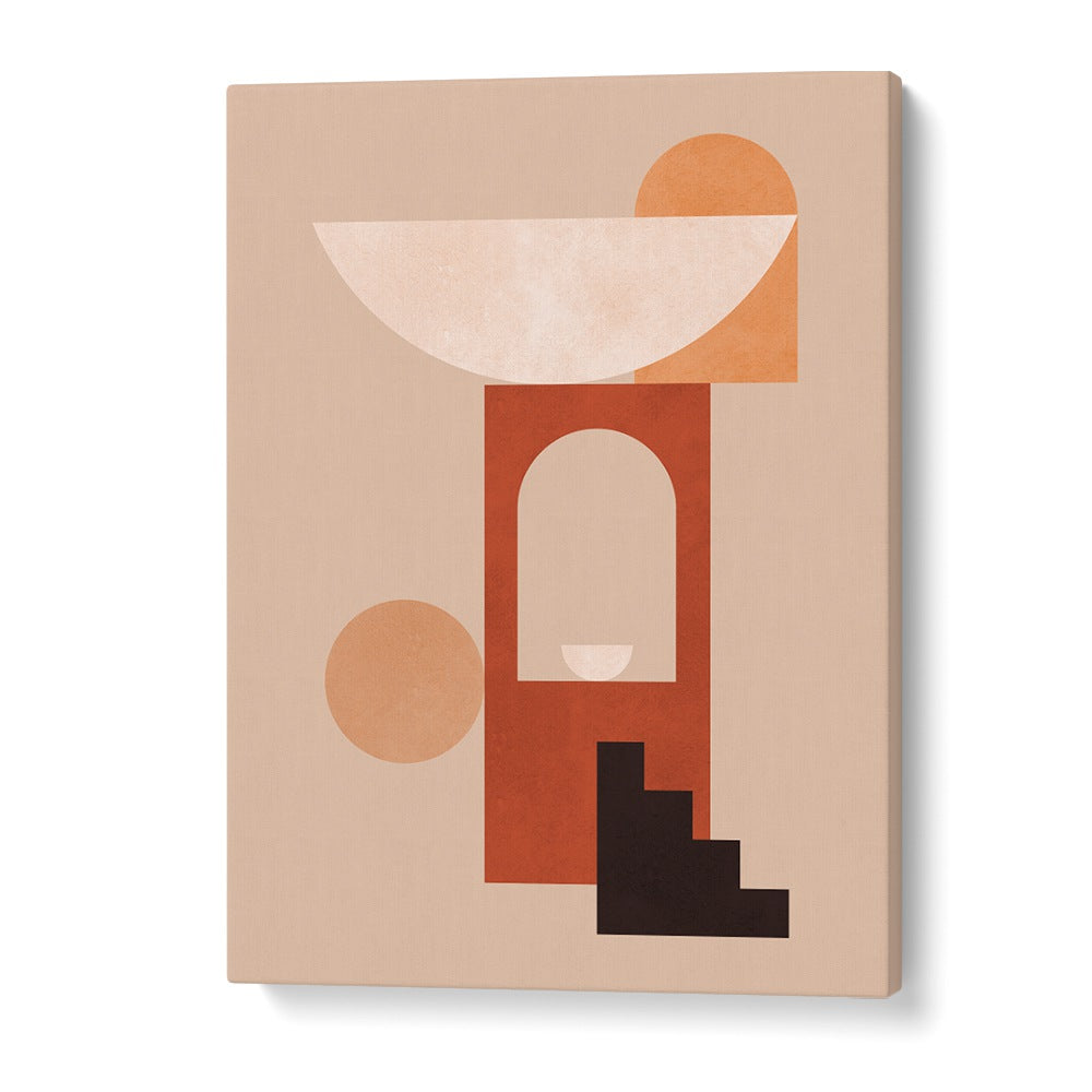 Bright and modern GEOMETRIC COMPOSITION II, BOHO ART PAINTINGS, perfect for contemporary home decor.
