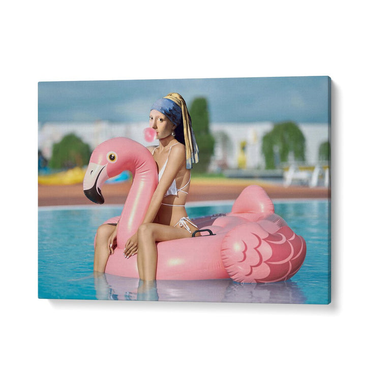 Bright and playful SEXY PEARL, ALTERED ART PRINTS by DIKHOTOMY, showcasing a unique and captivating decor piece.