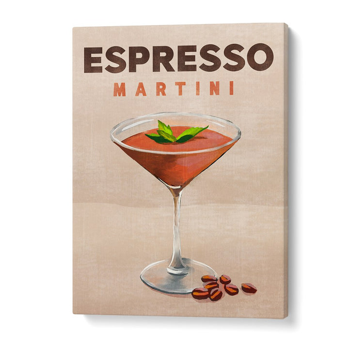 Chic Espresso Martini, Bar decor art print, perfect for enhancing your café's sophisticated ambiance.