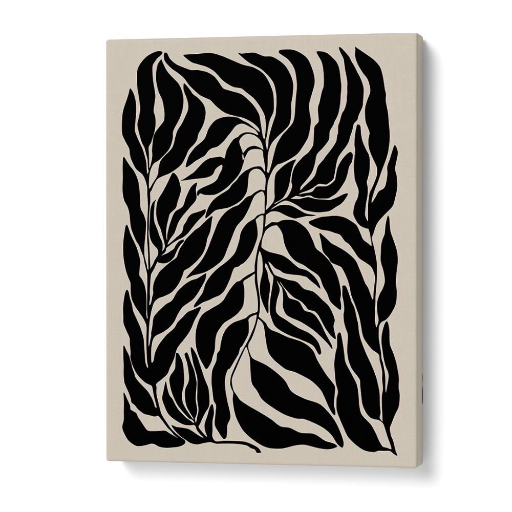 Elegant BLACK LEAVES, FLORAL FLOWER PAINTINGS by Elena Ristova showcasing intricate botanical designs. Perfect for decor.