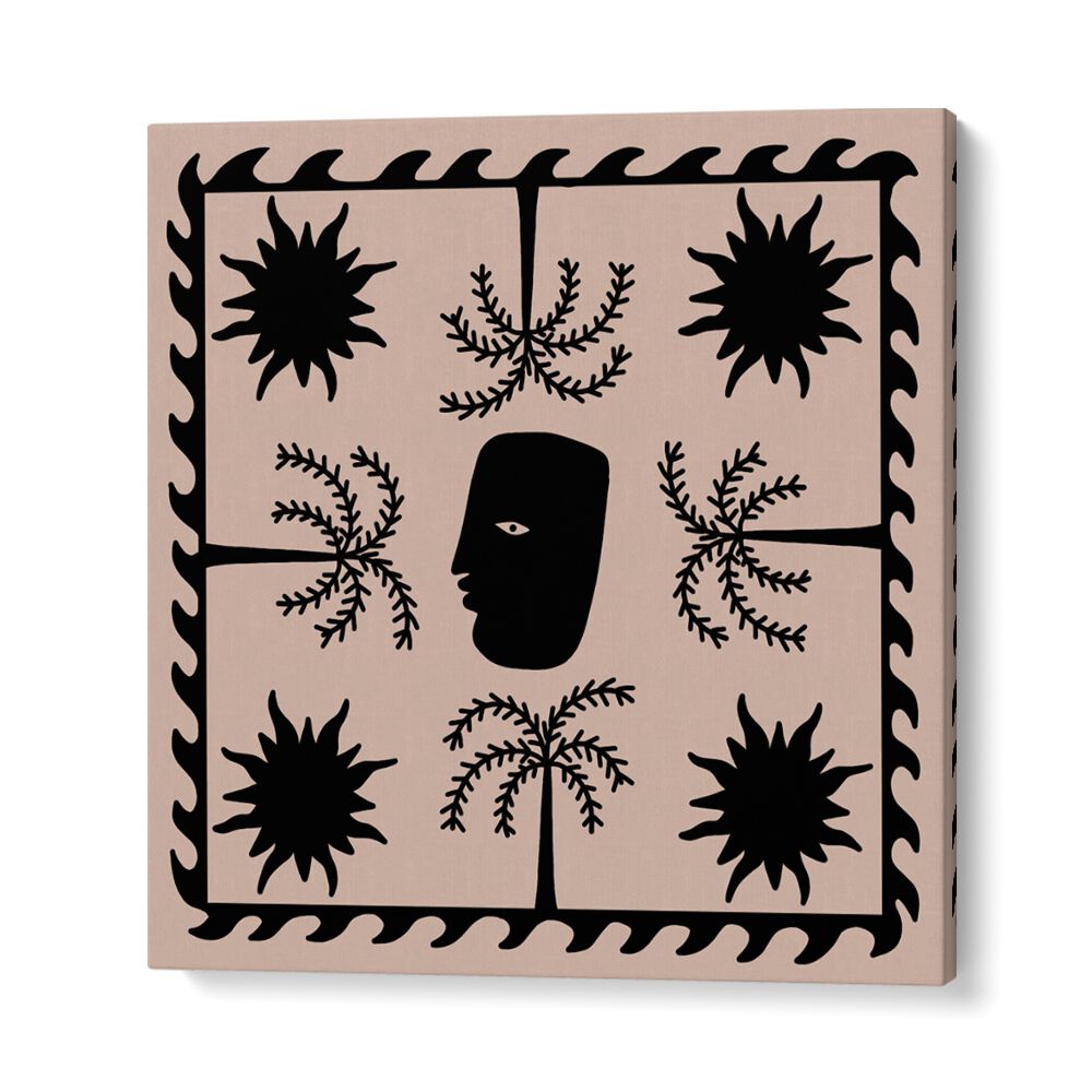 CELESTIAL II, BOHO ART PAINTINGS showcase a unique design with celestial motifs, perfect for enhancing home decor.