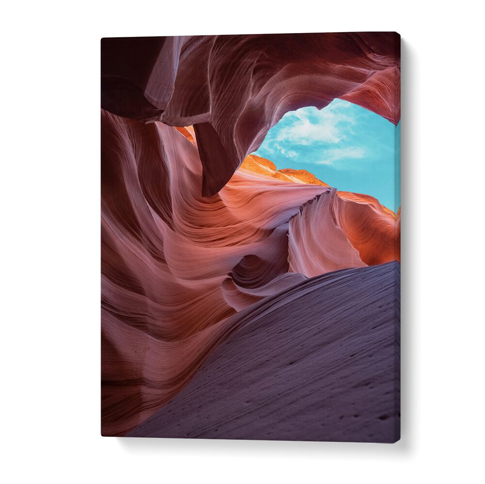 Stunning ANTELOPE CANYON, LANDSCAPE PAINTINGS showcasing vibrant rock formations and winding passageways.