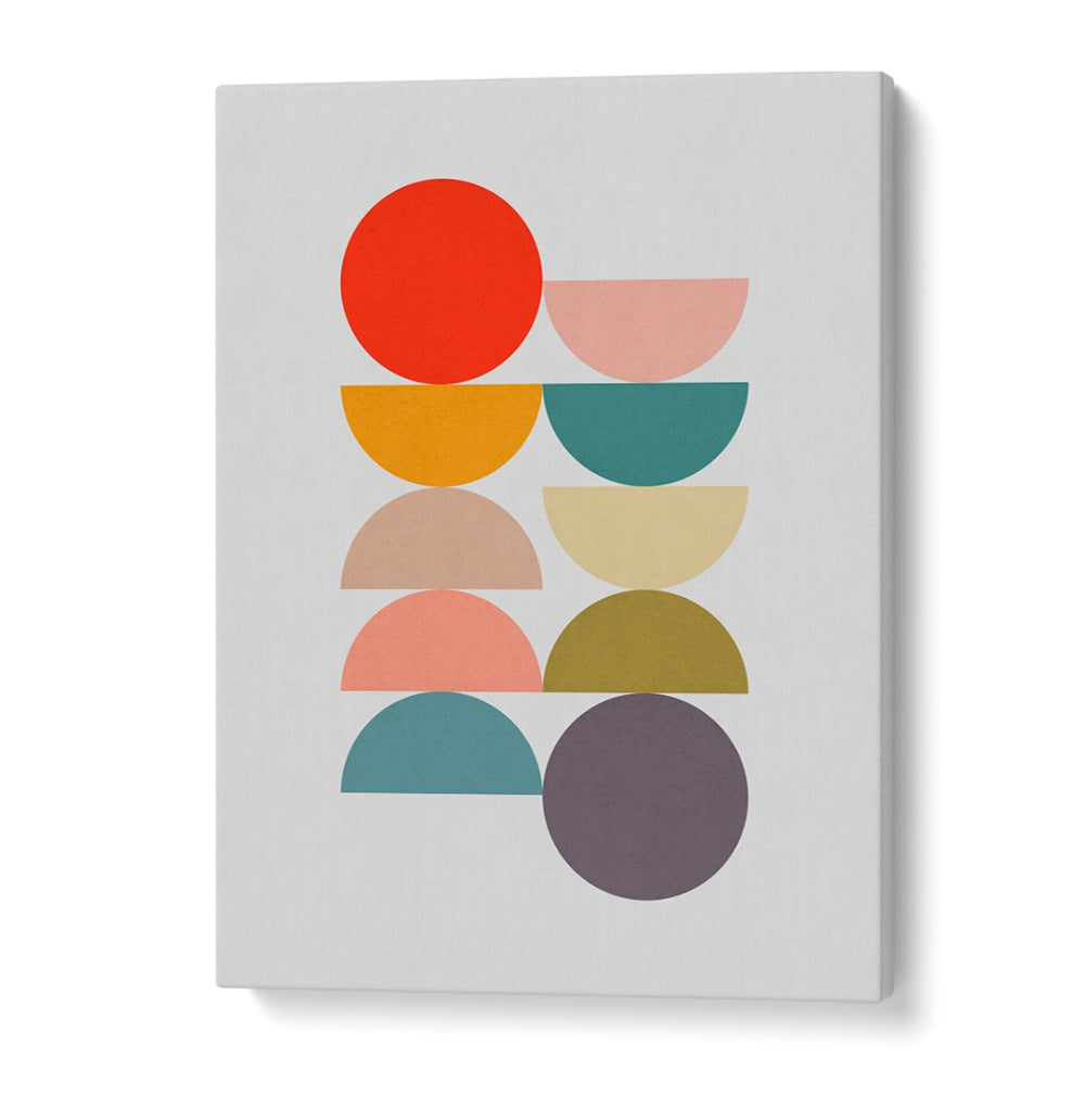 CIRCLES IN HARMONY 1 showcases vibrant colors in HARMONY, GEOMETRIC ART PRINTS, perfect for adding tranquility to your space.